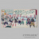 фото — укиё-э триптих «снег на сакураде». япония, 1868-1880 гг.